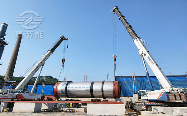 豆腐渣烘干設備吊裝現場 豆腐渣烘干設備吊裝現場